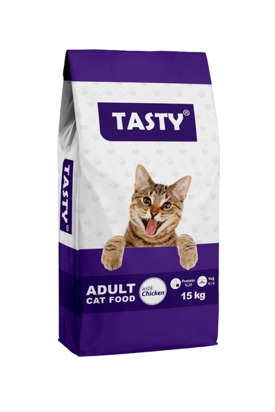 tasty yetişkin kedi maması tavuklu